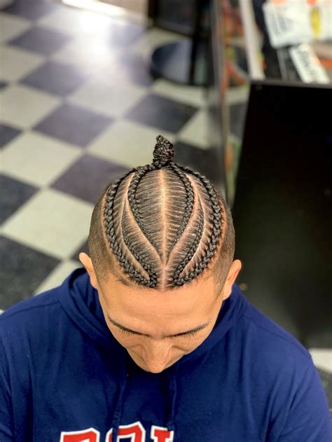 braids with designs for men|braids for teenage boy.